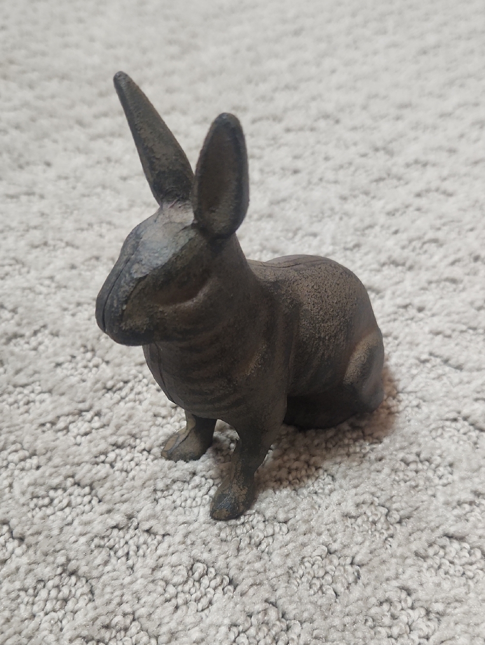 Cast Iron Bunny Rabbit Doorstop Or Garden Accent